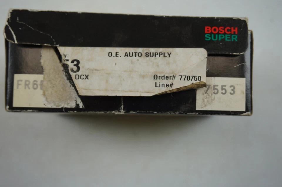 BOSCH FR6DCX #7553 SPARK PLUGS PACK OF 10 NOS - Image 2 of 4