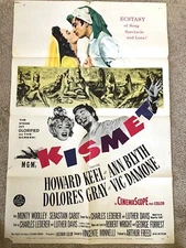  "KISMET" 1955 MOVIE POSTER Original 27x40 FOLDED One-Sheet