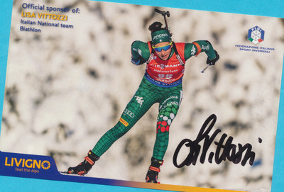 Lisa VITTOZZI  (3) Autogramm Bild - Print Copy - 18 x 13 + Signierte SKI WM  AK