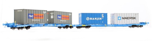 BRAWA 'HO' SPUR 2302 AAE 'MEGAFRET' CONTAINERWAGEN | Zustand: Used
