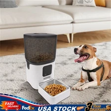 Smart Pet Feeder: 6L Auto Feed Dispenser for Dogs/Cats, Dual Power w/App Control