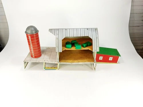 Vintage Marx Platform Barn Tin Playset