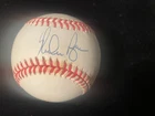 "NOLAN RYAN" - HALL OF FAMER  - AUTOGRAPHED BASEBALL  W/CUBE - EXC
