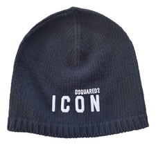 DSQUARED2 cappello cuffia berretto in lana ICON KNM0124 05M06760 M063 nero