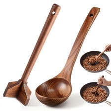 Natural Teak Wooden Potato Mashers Meat Masher & Acacia as shown, Multicolor