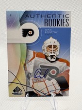 2024-25 Upper Deck SP Game Used Ivan Fedotov Authentic Rookies Blue Auto #217 RC