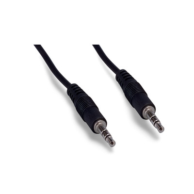 25ft 3.5mm Aux Cord Male to Male Stereo Audio Cable - Black