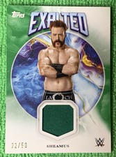 SHEAMUS 2025 TOPPS EXALTED WWE EXALTED EVENT USED PATCH GREEN  #ER-SHE #22/50