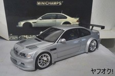 Minichamps BMW M3 GTR STREET 2001 1/18 diecast car E46 silver