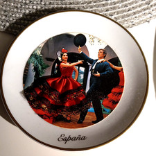Retro Spanish Holiday Souvenir  Plate