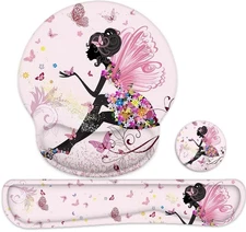 Lateefah Mouse Pad with Wrist Rest, 3-in-1 Gaming Mouse Pad, Keyboard Wrist R...