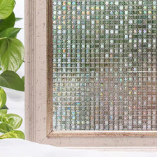 35.4 In. X 78.7 In. Decorative and Privacy 3D Window Film