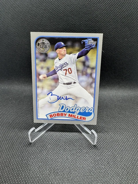 2024 Topps 35th Anniversary 1989 Platinum Auto 1/1 Bobby Miller Dodgers
