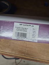 WIREPATH WP-CAT6-PP-24 RACK MOUNT 24-PORT RJ-45 CAT6 PATCH PANEL BLK  284