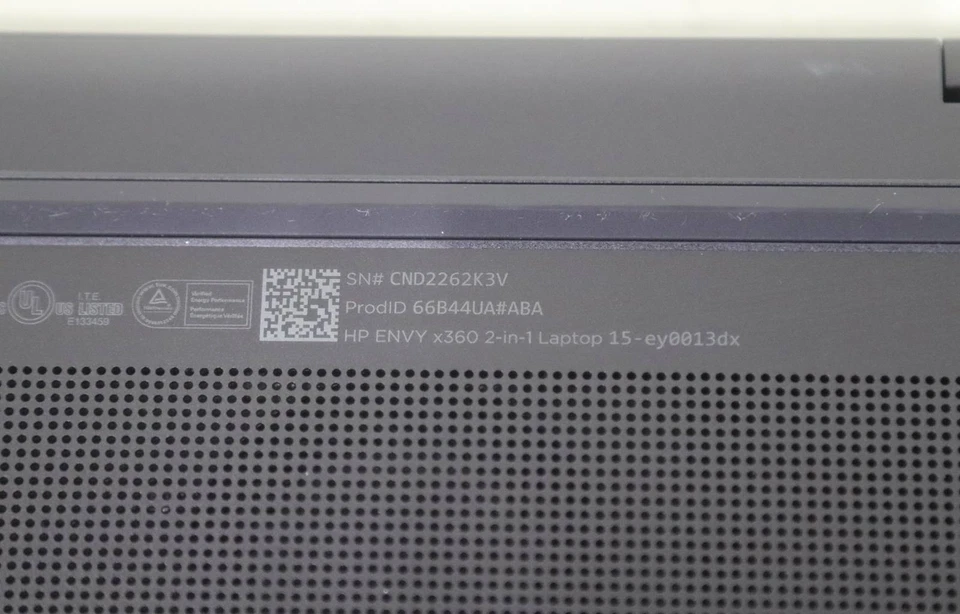 HP ENVY X360 15-EY0013DX | RYZEN 5 5625U | 512GB | 16GB | WIN10 | ОТРЕМОНТИРОВАННЫЙ - Изображение 4 из 4