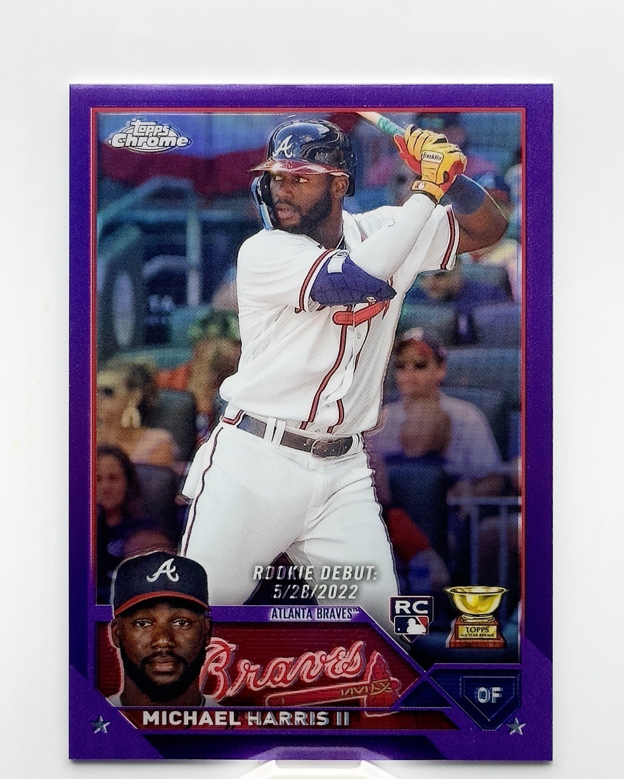 2023 Topps Chrome Update - Michael Harris II Purple Refractor 182/250 USC153