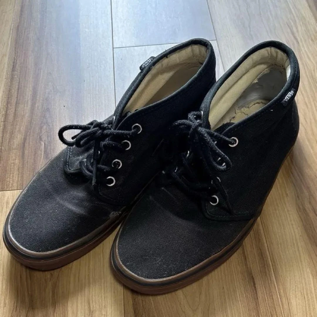 Vans Uomo 9.5US Sneakers Nero Stivali Chukka m13_0712