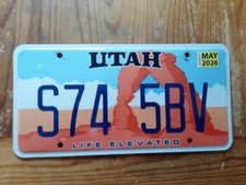 1 x original USA Nummernschild aus UTAH - THE BEEHIVE STATE*TOP*TOP*TOP*