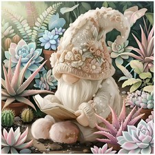 Gnome Diamond Art Painting Kits,for Adults, 5D DIY Round Full Drill Gem Art Craf