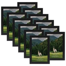 4x6 Picture Frame Set of 12, Black Picture Frames Display 4 by 6 Photo for Wa...
