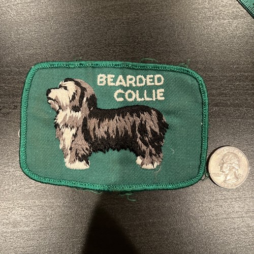 Vintage Bearded Collie Patch