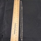 Solid 925 Sterling Silver Margarita Bead Chain Necklace Italy 18" Station LIRM — photo 2