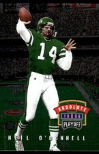 Neil O'Donnell 1996 Playoff Absolute #017 Jets NFL READ FREE SHIP AutographDen
