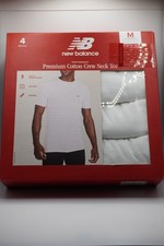 NEW BALANCE - 4pk Men's Premium Cotton Crew Neck Tee - NWT