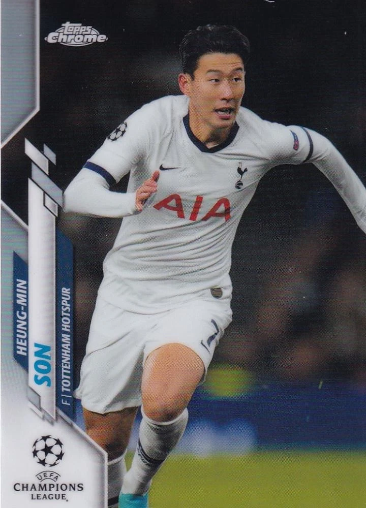 RÉFRACTEUR SISMIQUE 2022-23 Topps chrome UEFA Heung Min Son rouge et or