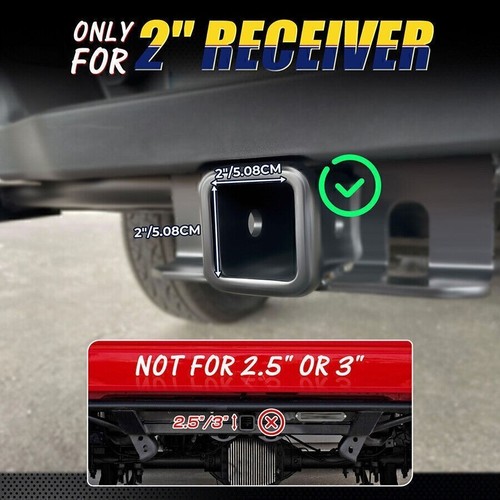 2" Receiver 6" Drop/Rise Adjustable Tow Hitch Dual Ball Mount Trailer 18500lb US - Picture 4 of 14