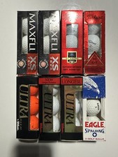 24 vintage golf balls never used- Maxfli, Titleist, Ultra from 1990s