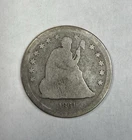1861 Seated Liberty Quarter Good