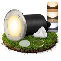 Bodeneinbaustrahler Marne IP67 Led GU10 3W 3 Lichtmodi 3CCT Spot Gartenstrahler