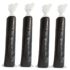 4 Pcs Clear Plastic Rolled Rug Storage Bag with 10 Ties - Fits Rug up to 6'x9...