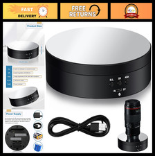 360  Motorized Rotating Display Stand Turntable with USB for Photography  Show,