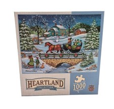 Heartland Collection 1000-Piece Jigsaw Puzzle Over The River Winter Scene