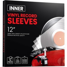 75 Pack Vinyl Inner Sleeves – 12-inch Record Sleeve Sleeves,