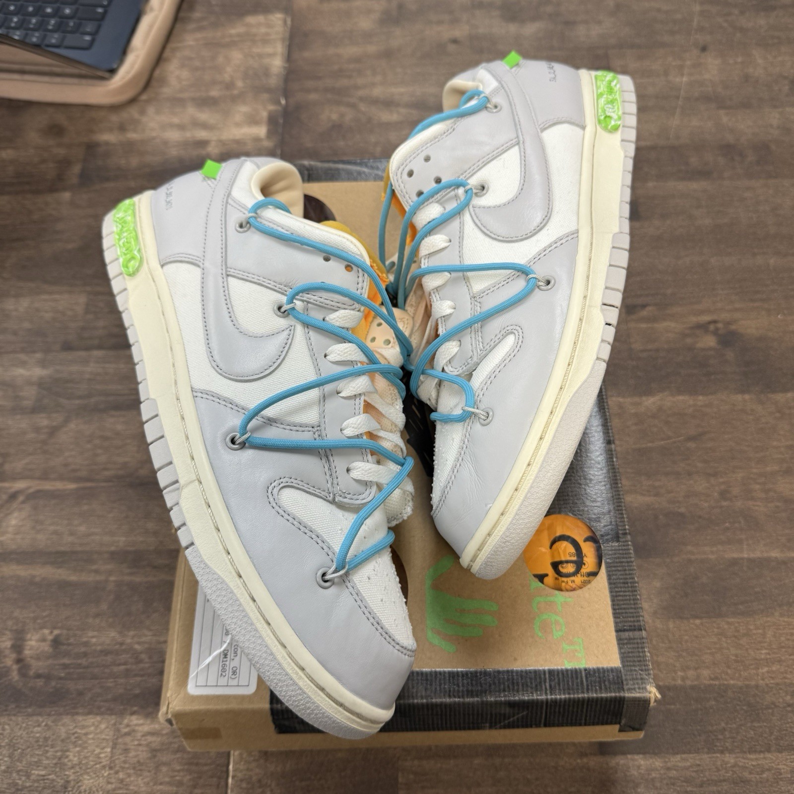 OFF WHITE X NIKE Taglia 11 5 Nike Off White x Dunk Low 02 di 50 (USATE pulite)