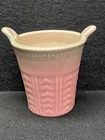 Vintage 1928 Rookwood Pottery Matte Pink Green Cachepot Planter 6076 XXVIII Art