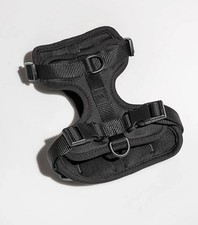 Wild One Adjustable Padded Soft Dog Harness Black extra small XS gently used