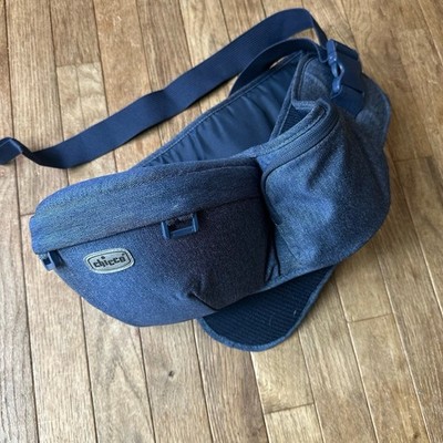 Chicco SideKick Hip Seat Baby Carrier Denim Navy Ergonomic Adjustable Hands-Free