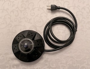 Accell Powramid Surge Protector - 6ft Cord - 6 Outlets - 2 USB-A Ports - Black