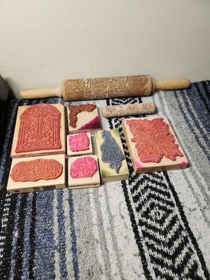 Vintage Stamp Rollers Blocks Patterns
