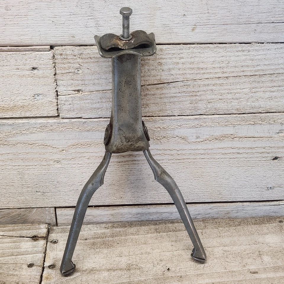 Pata de cabra Rollfast de la década de 1960 soporte para bicicleta utilería bicicleta tanque doble Foto 4 de 4