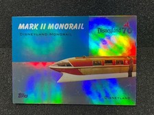 2025 Topps Disneyland 70th Ride Vehicle Rainbow Foil T54-3 Mark II Monorail