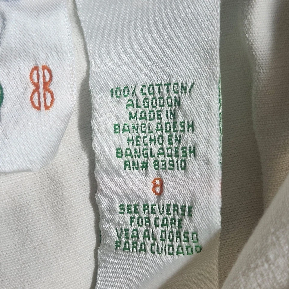 Женские желтовато-коричневые бежевые хлопковые шорты-карго на пуговицах Bill Blass размер 8 - Изображение 3 из 4