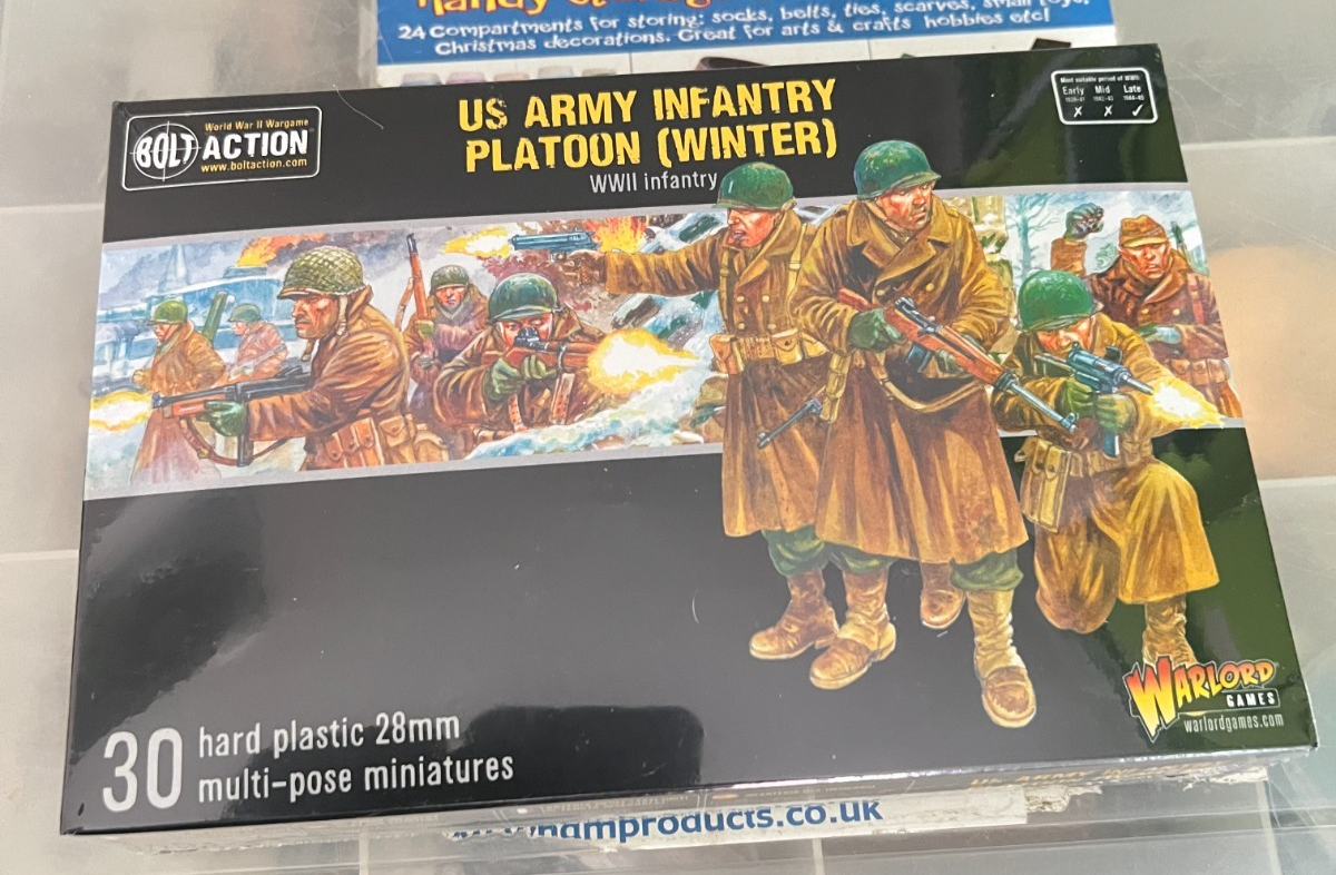 Warlord Games Bolt Action 28mm WWII  US Army Infantry Platoon Winter