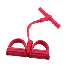 (red)High Density Foam Pedal Training Tape Pull Up Body Trimmer Exercise