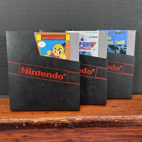 (3) Kung Fu Heroes Milons Secret Castle Top Gun Mission - Nintendo NES Game Lot