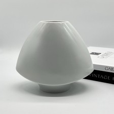 Vintage Fürstenberg Porzellan Vase • weiß • modern • Signiert • 1980er I 1990er